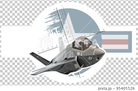 Cartoon Military Stealth Jet Fighter Plane Cartoon Military Stealth Jet Fighter Plane 95405526