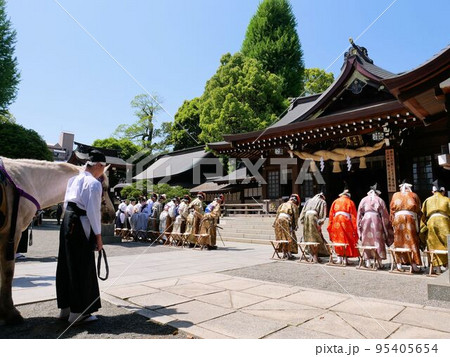 武田流騎射流鏑馬　出水神社春季例大祭での参拝　（熊本市） 95405654