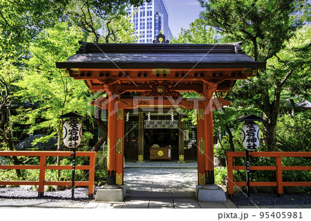東京都 愛宕神社(あたごじんじゃ) 丹塗の門 東京都 愛宕神社(あたごじんじゃ) 丹塗の門 95405981