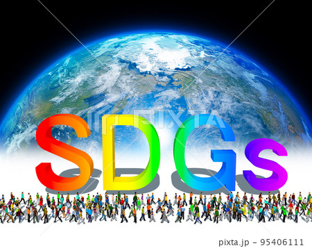 SDGs　持続可能　開発目標　エスディージーズ 95406111