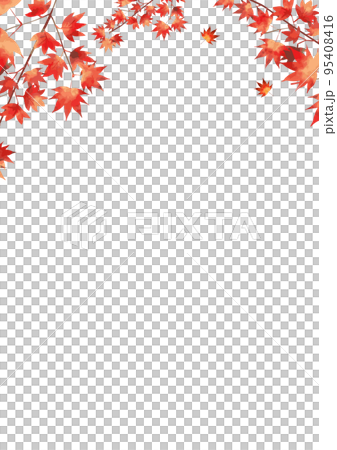 秋葉秋葉水彩風格框架 秋葉秋葉水彩風格框架 95408416