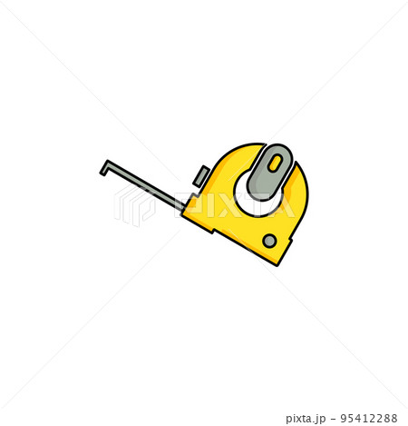 Measuring tape icon vector illustration full color. Measuring tape icon vector illustration full color. 95412288