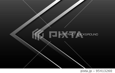 Abstract twin silver arrow direction geometraic on grey metallic with blank space design modern luxury futuristic background vector Abstract twin silver arrow direction geometraic on grey metallic with blank space design modern luxury futuristic background vector 95413260