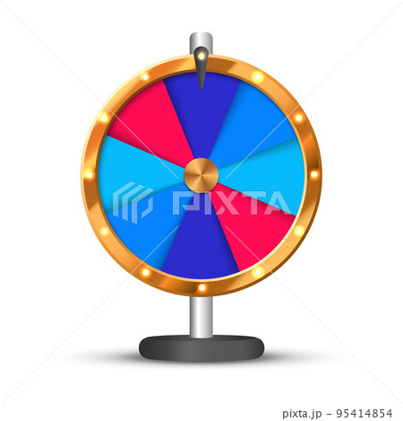 Wheel of fortune background. Vector lucky roulette illustration. Online casino concept. 95414854
