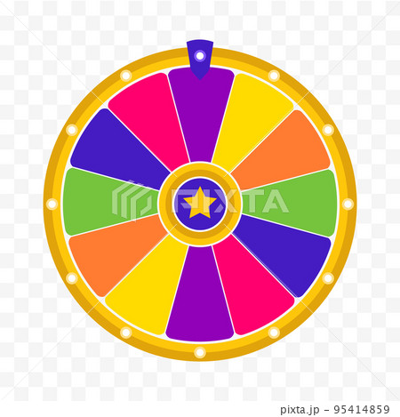 Wheel of fortune background. Vector lucky roulette illustration. 95414859