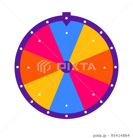 Wheel of fortune background. Vector lucky roulette illustration. 95414864
