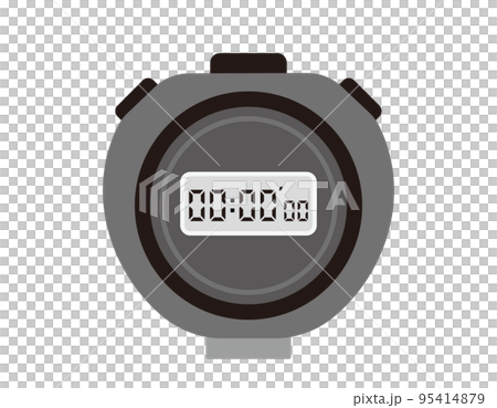 デジタル表示のストップウオッチのイラスト デジタル表示のストップウオッチのイラスト 95414879