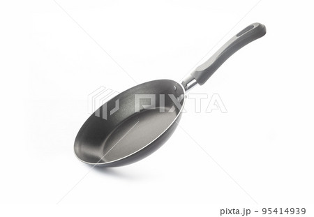 Frying pan on white background Frying pan on white background 95414939