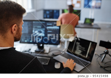 Man Working in IT Man Working in IT 95415498