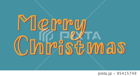 New year vector. Merry Christmas quote. Hand drawn xmas silhouette. Cute New year vector. Merry Christmas quote. Hand drawn xmas silhouette. Cute 95415749