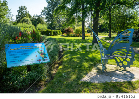 Toronto, Ontario, Canada - July 30 2021 : Toronto Islands Park Centre island Franklin Children's Garden. 95416152