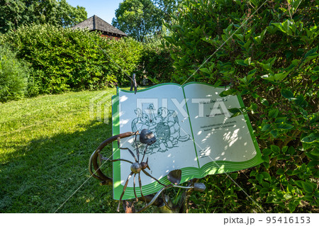 Toronto, Ontario, Canada - July 30 2021 : Toronto Islands Park Centre island Franklin Children's Garden. Toronto, Ontario, Canada - July 30 2021 : Toronto Islands Park Centre island Franklin Children's Garden. 95416153