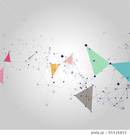 Communication science technology background....のイラスト素材 [95416855] - PIXTA