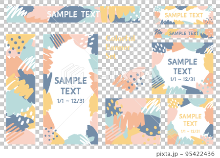 Frame material_abstract_pastel color 95422436