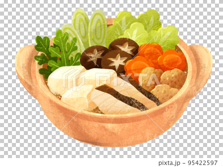 水彩で描いた鍋料理 95422597