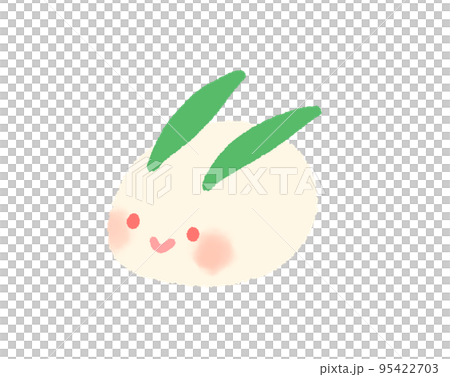 一隻可愛的雪兔的插圖 一隻可愛的雪兔的插圖 95422703