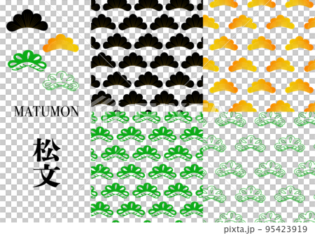 松文　パターン　背景 95423919