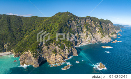 【ドローン空撮】千羽海崖　外牟井の浜 95426245