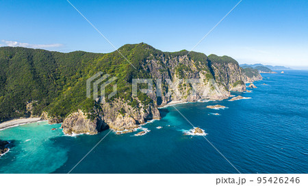 【ドローン空撮】千羽海崖 外牟井の浜 【ドローン空撮】千羽海崖 外牟井の浜 95426246