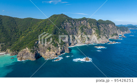 【ドローン空撮】千羽海崖　外牟井の浜 95426251