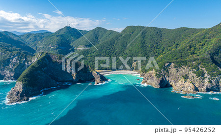 【ドローン空撮】千羽海崖　外牟井の浜 95426252