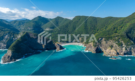 【ドローン空撮】千羽海崖 外牟井の浜 【ドローン空撮】千羽海崖 外牟井の浜 95426253