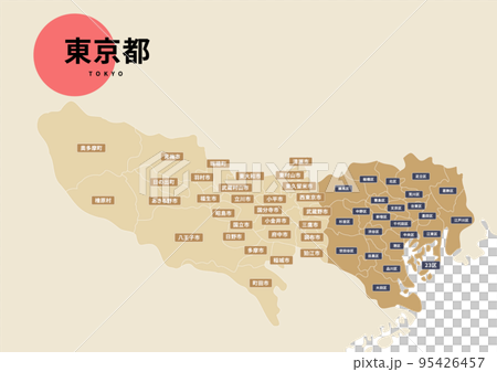 地圖(有地名) - 東京 地圖(有地名) - 東京 95426457