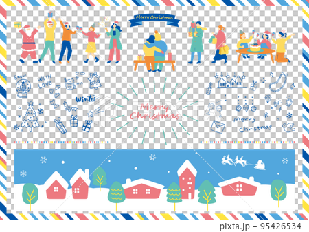 people enjoying christmas 95426534