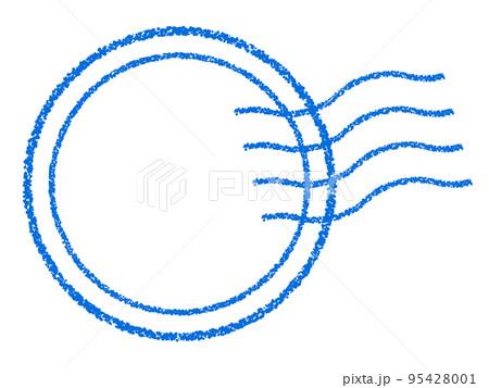 クレヨン素材の消印・スタンプ 装飾 95428001