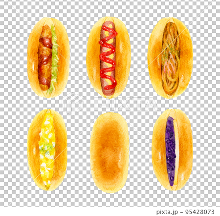 Koppepan 三明治套裝手繪水彩插圖素材合集 Koppepan 三明治套裝手繪水彩插圖素材合集 95428073