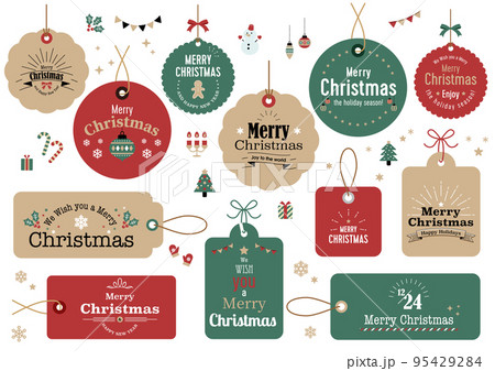 クリスマスのタグセット 95429284