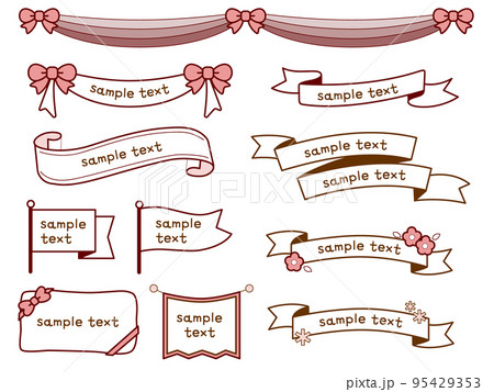 Cute Ribbon Stock Illustrations – 124,887 Cute Ribbon Stock