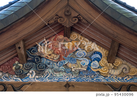 楽々福神社 拝殿の彫刻 鳥取県西伯郡伯耆町宮原 楽々福神社 拝殿の彫刻 鳥取県西伯郡伯耆町宮原 95430096