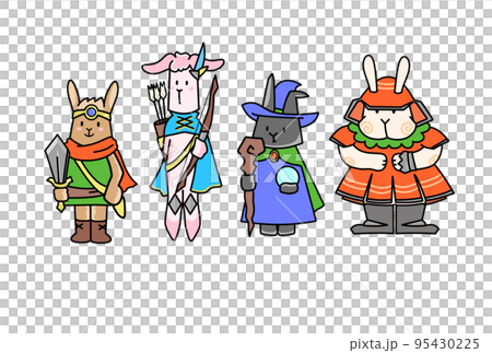 RPG風うさぎイラスト 95430225