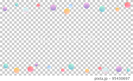 用水彩風格的圓圈著色的框架背景圖 95430697