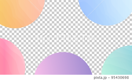 用水彩風格的圓圈著色的框架背景圖 95430698