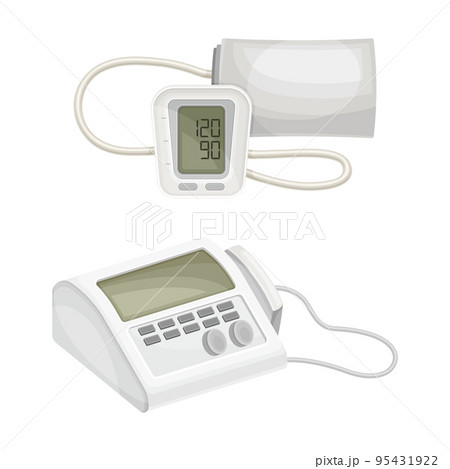 Sphygmomanometer and Defibrillator as Medical Device Vector Set Sphygmomanometer and Defibrillator as Medical Device Vector Set 95431922