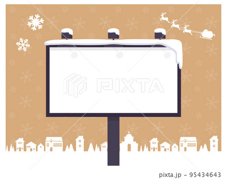 広告用ボート＿クリスマス積雪ベージュ 95434643