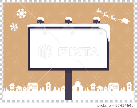 広告用ボート＿クリスマス積雪ベージュ 95434643