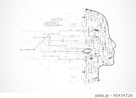 Artificial intelligence concept. Technology background. Vector science illustration Artificial intelligence concept. Technology background. Vector science illustration 95434726