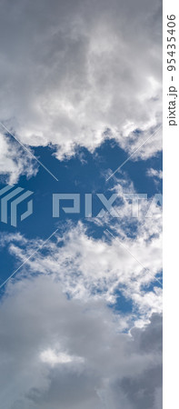 Fantastic clouds against blue sky, panorama Fantastic clouds against blue sky, panorama 95435406