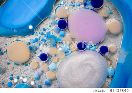 Colorful Bright Bubbles Oil Beautiful Paint Universe Color Moving Multicolored. Space Universe, Quantum Physics. Fantastic Hypnotic Surface. Colorful Bright Bubbles Oil Beautiful Paint Universe Color Moving Multicolored. Space Universe, Quantum Physics. Fantastic Hypnotic Surface. 95437340