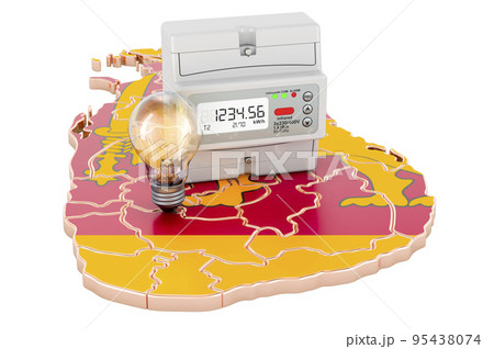 Electric energy consumption in Sri Lanka, 3D rendering Electric energy consumption in Sri Lanka, 3D rendering 95438074