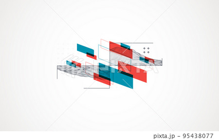 Modern science or technology elements. Trendy abstract background. Surface illustration. Vector. Modern science or technology elements. Trendy abstract background. Surface illustration. Vector. 95438077