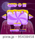 Sweet vector cartoon user interface games with buttons 95438458