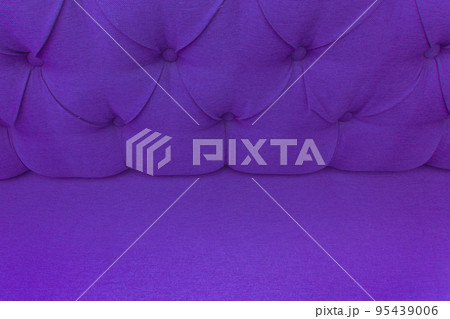 Purple leather upholstery sofa pattern button design furniture style decor texture background decoration vintage abstract 95439006