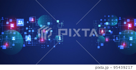 Social media vector background. Communication concept. Social media vector background. Communication concept. 95439217