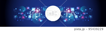 Social media vector background. Communication concept. Social media vector background. Communication concept. 95439229