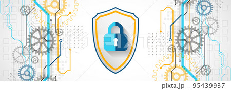 Protection concept. Protect mechanism, system privacy. 95439937