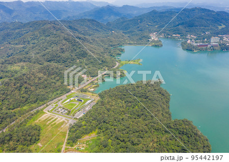 aerial landscape with famous Xiangshan Visitor Center aerial landscape with famous Xiangshan Visitor Center 95442197
